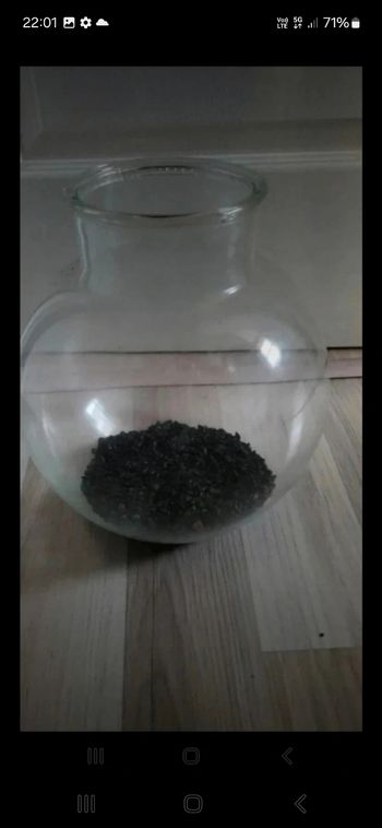 Aquarium rond en verre