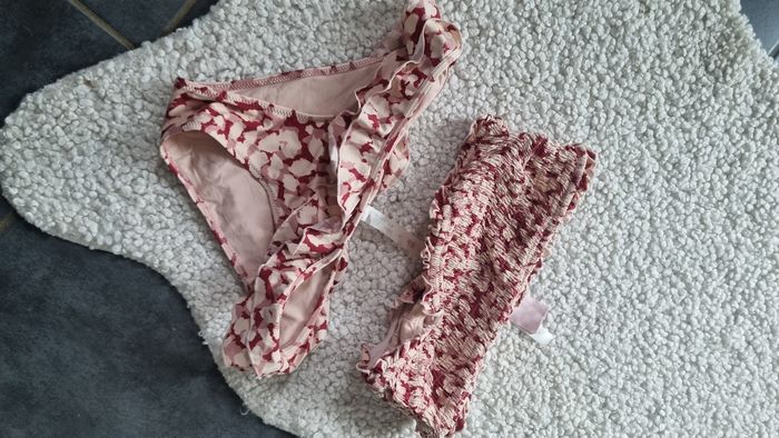 2 pieces maillot de bain parfait état 34 36 S H&M bandeau - photo numéro 2