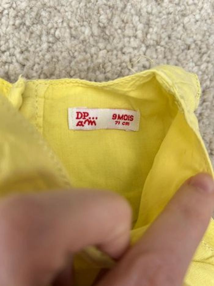 Robe d’été sans manche jaune - 9 mois - dpam - photo numéro 2