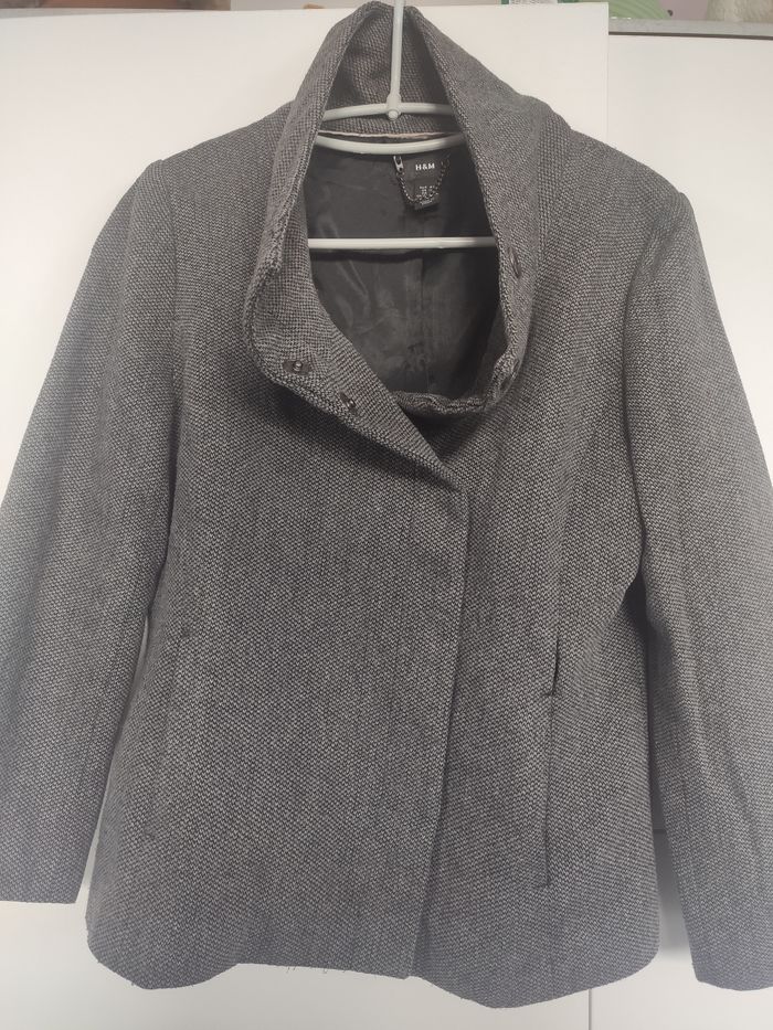 H&M blouson veste 40 % laine 40 - photo numéro 3