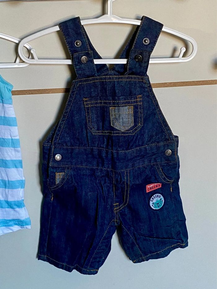 Lot de 2 salopettes été en taille 3 mois - photo numéro 3