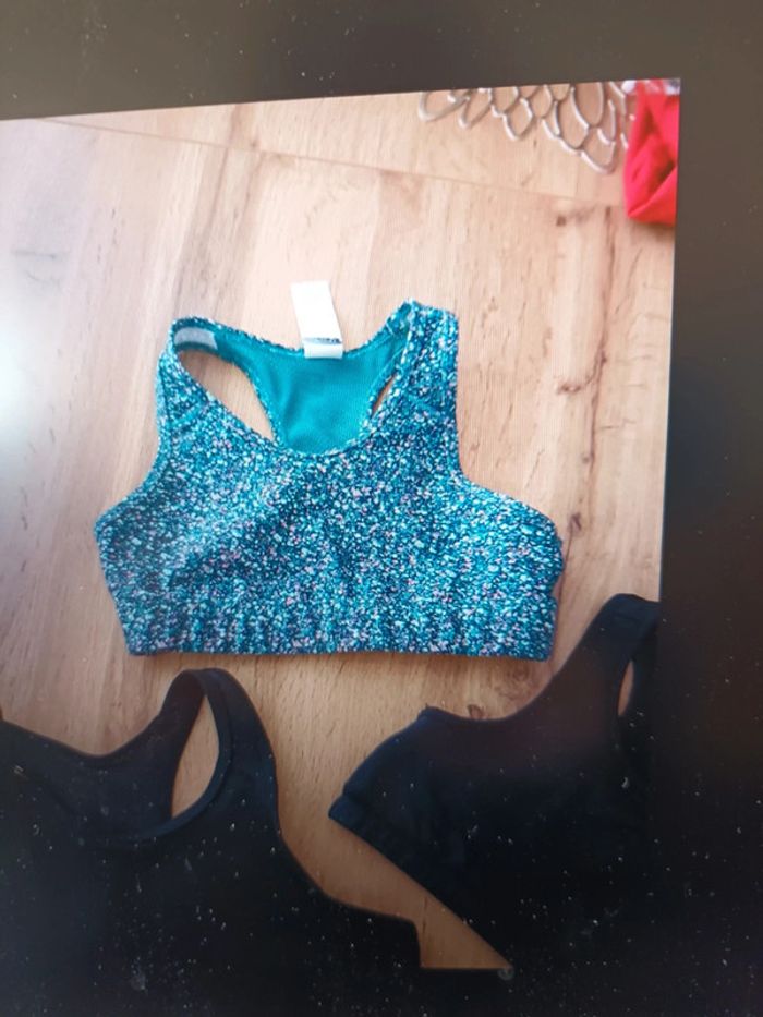 Lot de 3 brassières fille 8 ans decathlon - photo numéro 3