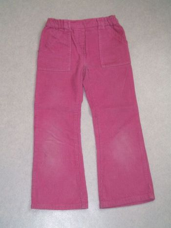 Pantalon en velours rose