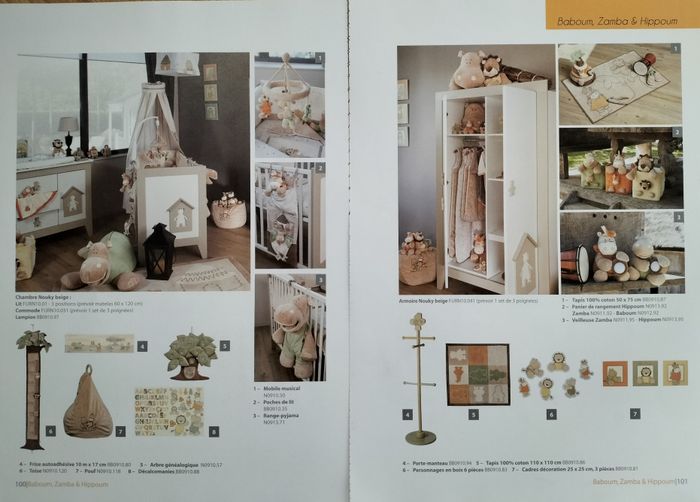 Lot noukies hippoum baboum et zamaba chambre et accessoires - photo numéro 3