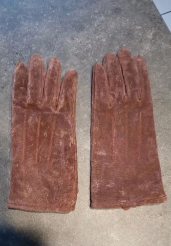 Gants femme en cuir. Taille 7,5.