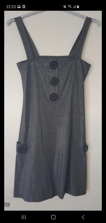 Robe grise et argenté