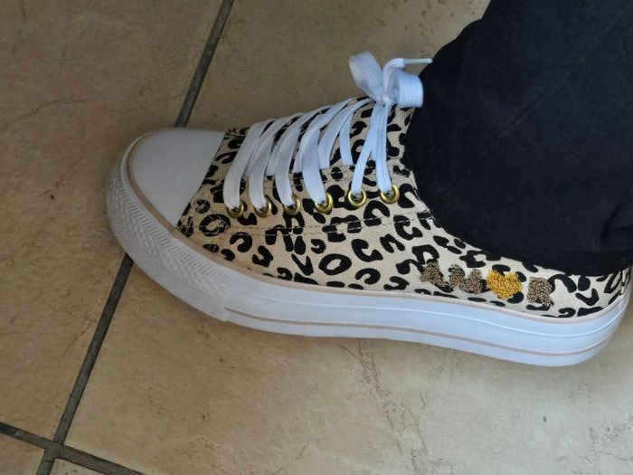 Baskets/Tennis imprimé leopard P38,5/39 neuves - photo numéro 10