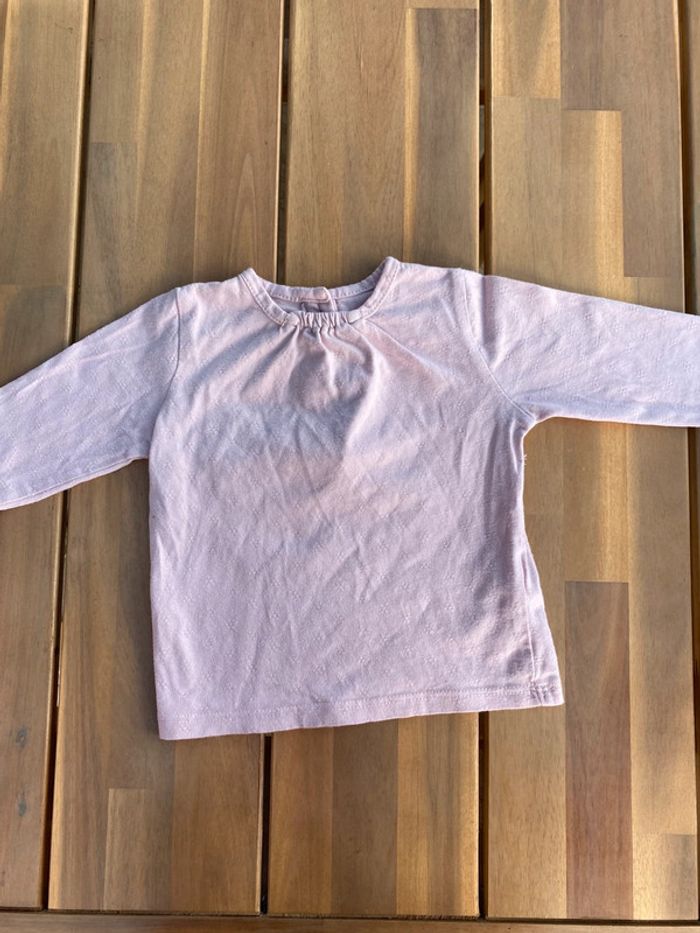 t-shirt manches longues 0-3 mois