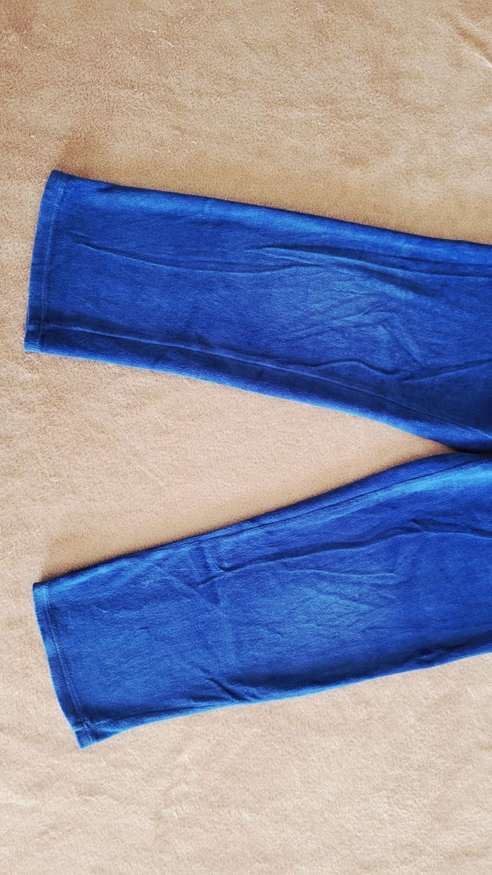 Pyjama en velours bleu marine fusée taille 6-7 ans - photo numéro 9