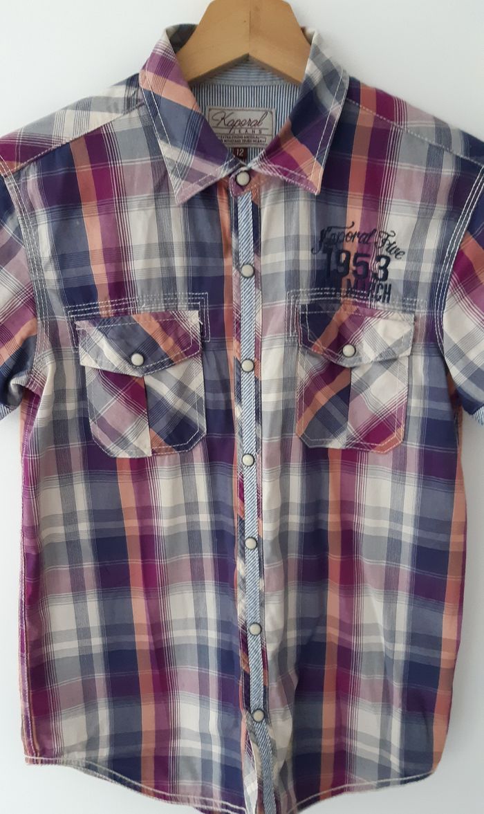 Chemise manches courtes garçon