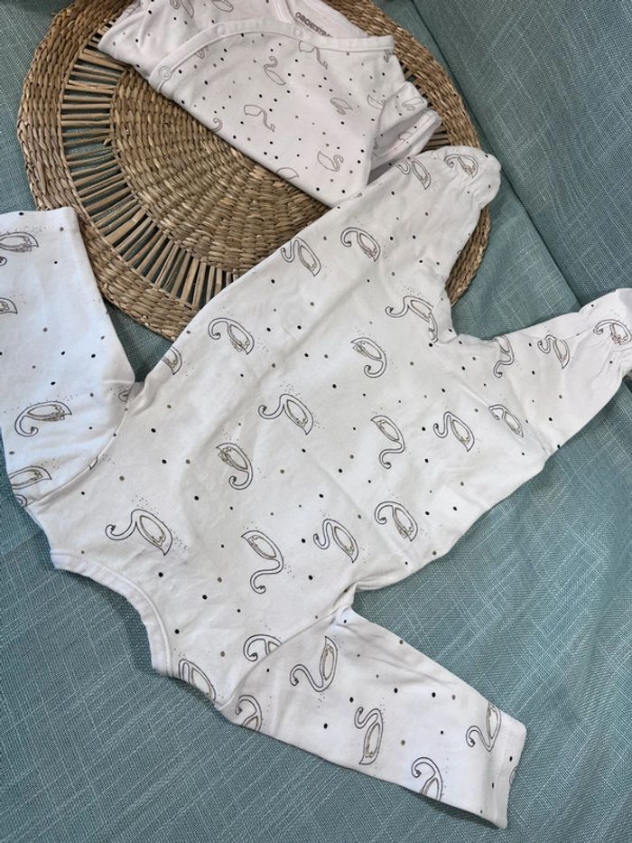 Lot 2 pyjamas coton taille 3 mois - photo numéro 9