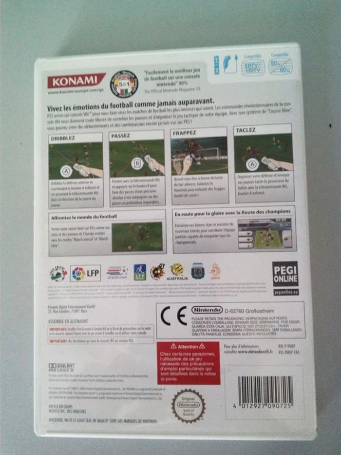 Jeu Wii PES (Pro Evolution Soccer) 2008 - photo numéro 5