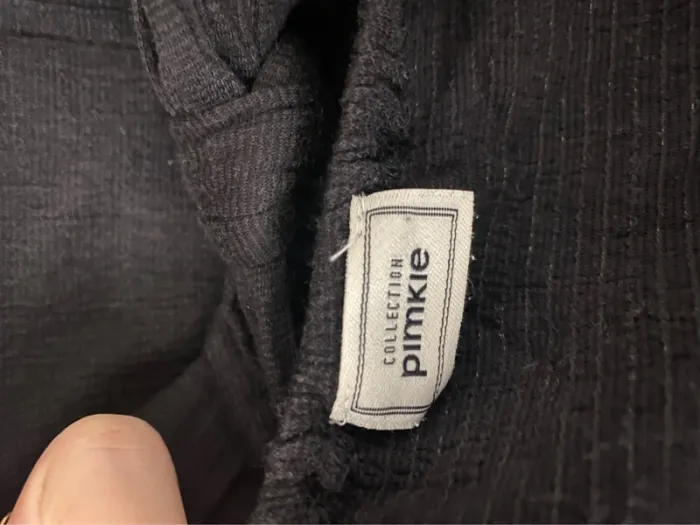 Blouse noire manches longues col bardot noeud Pimkie - photo numéro 5