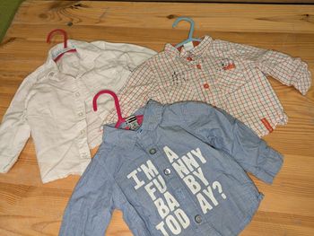 Lot 3 chemises 6 mois