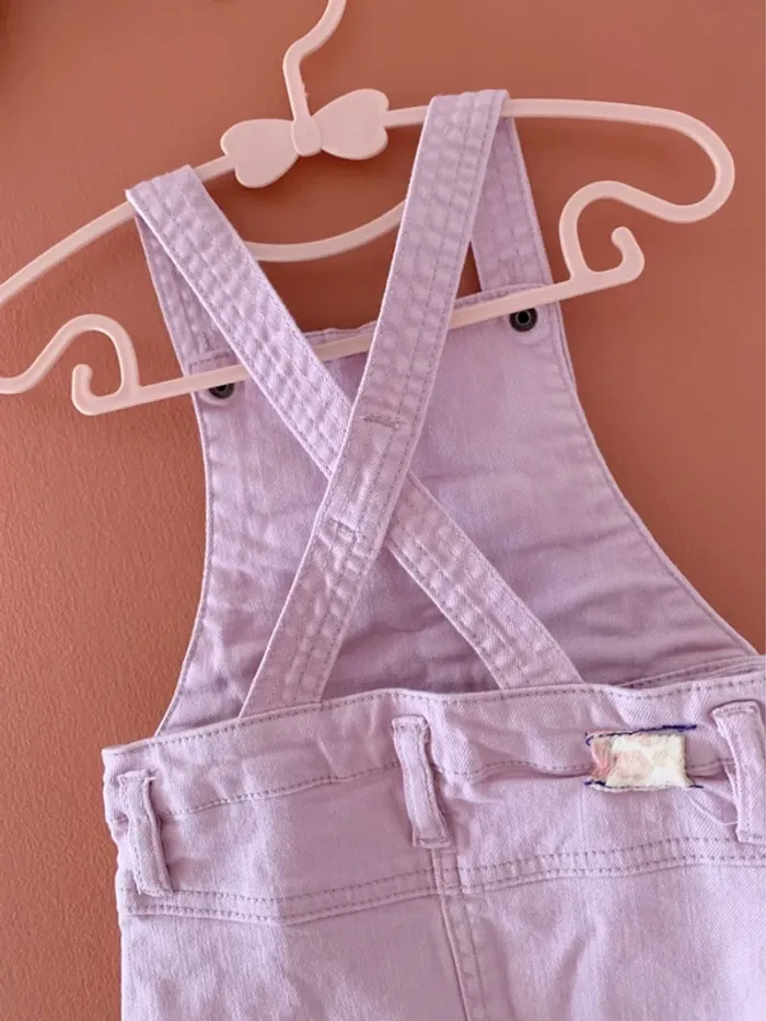 Robe en jean fille- rose - 12 mois - kitchoun - photo numéro 3