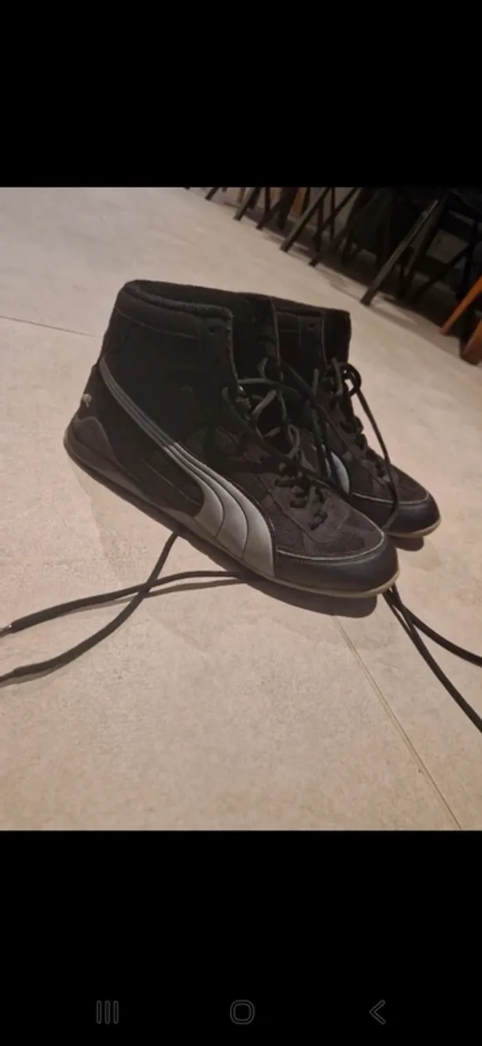 Puma vintage noir 39 très bon etat
