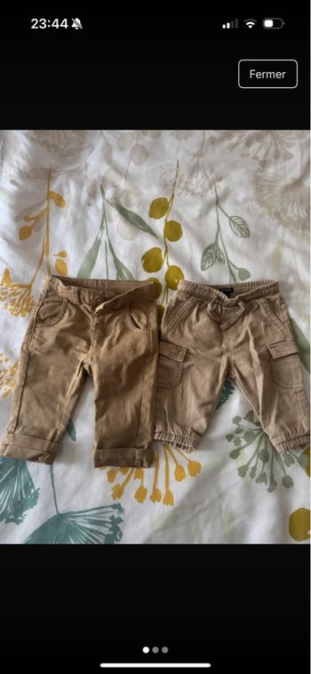 pantalons 3 mois