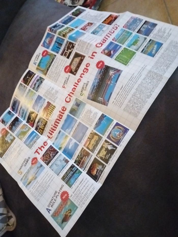 Dépliant Sega Games Catalog - photo numéro 2