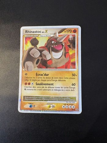 Carte Pokémon Rhinastoc Niv.X DP29 - Promo - Promos Black Star DP Diamant et Perle - FR