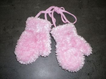 gants rose extensibles "la halle" taille unique (bébé)