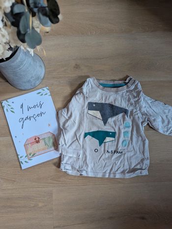 T-shirt manches longues 9 mois Obaibi