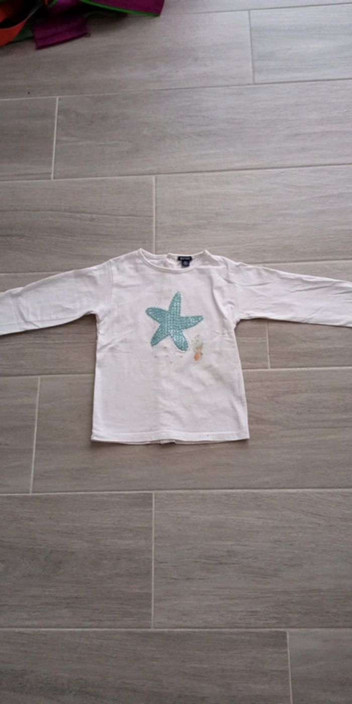 T-shirt manches longues Kiabi