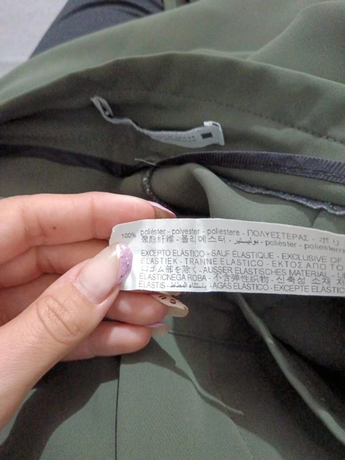 C61 pantalon vert Zara 44 - photo numéro 4