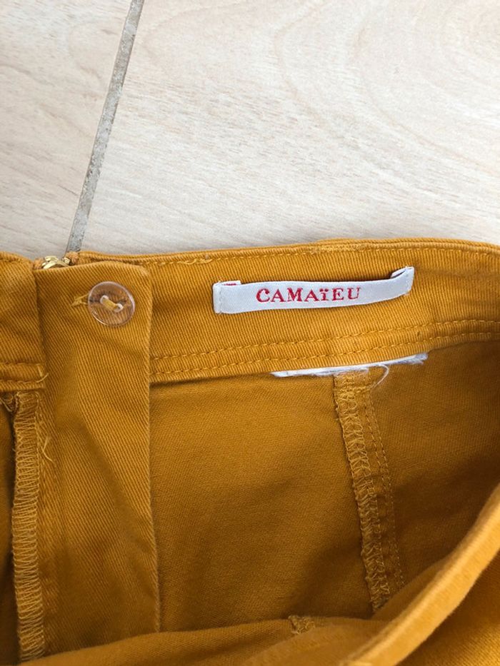 Jupe camaïeu moutarde - photo numéro 3