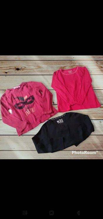 Lot 3 tee-shirt manche longue 🦋