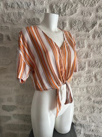Crop top rayé