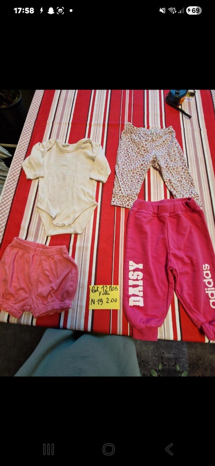 Lots vetement 12mois fille N 19