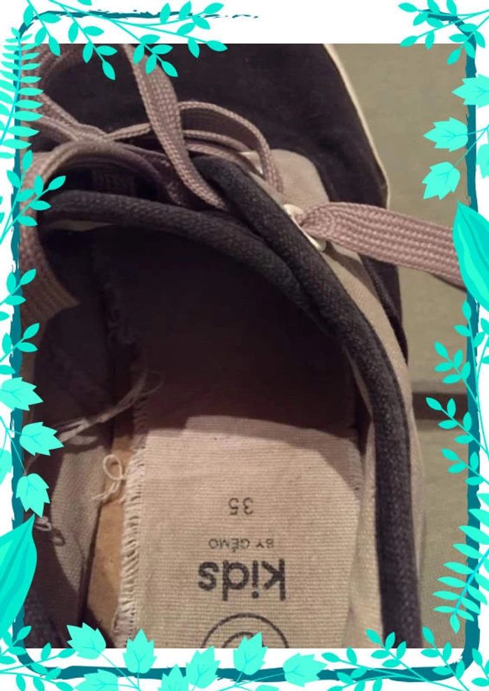 Baskets en toile bicolores - photo numéro 2