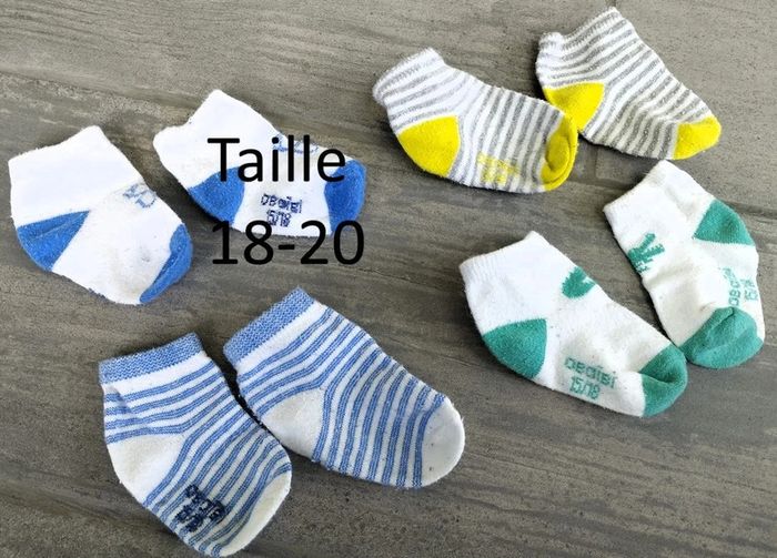 Lot n°397 Lot de 4 chaussettes garçon taille 15-18