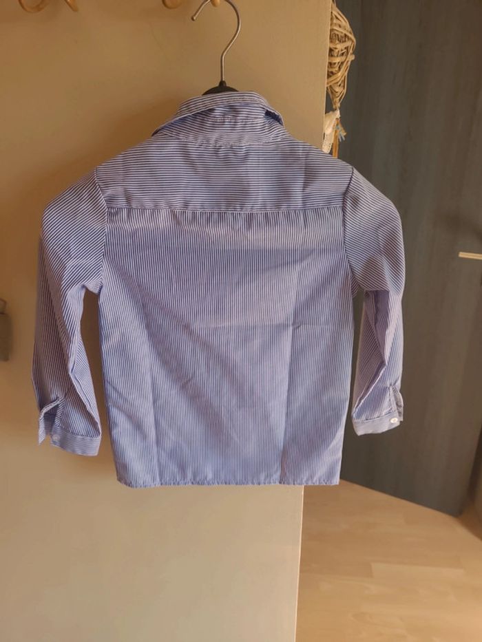 Chemise rayée bleu 10 ans - photo numéro 4
