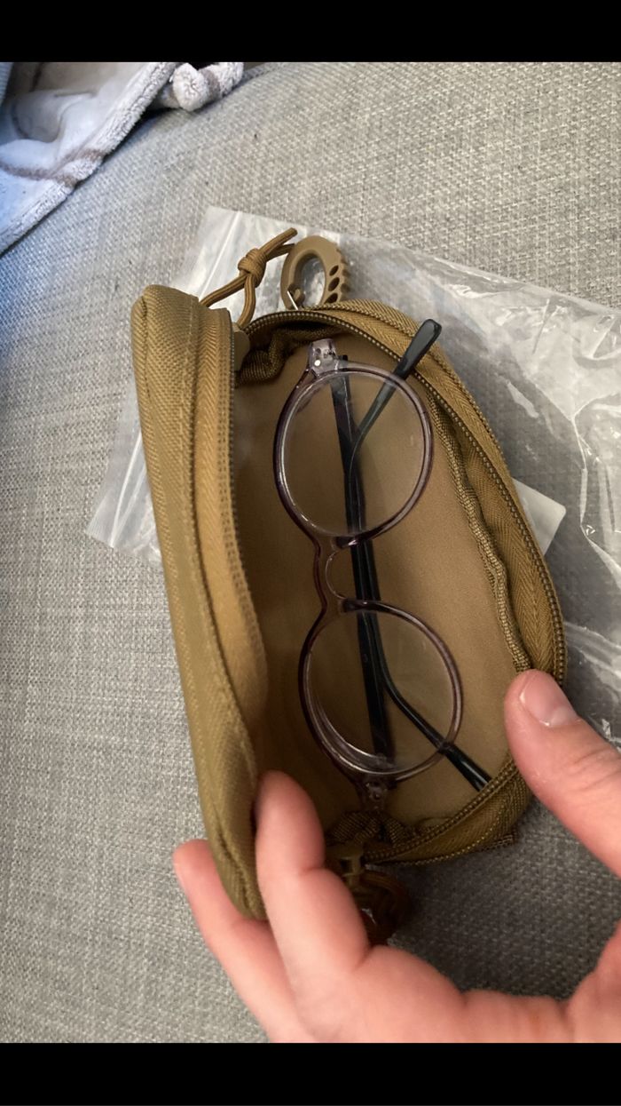 Etui à lunette armée, Camouflage tactique militaire NEUF Kaki - photo numéro 9