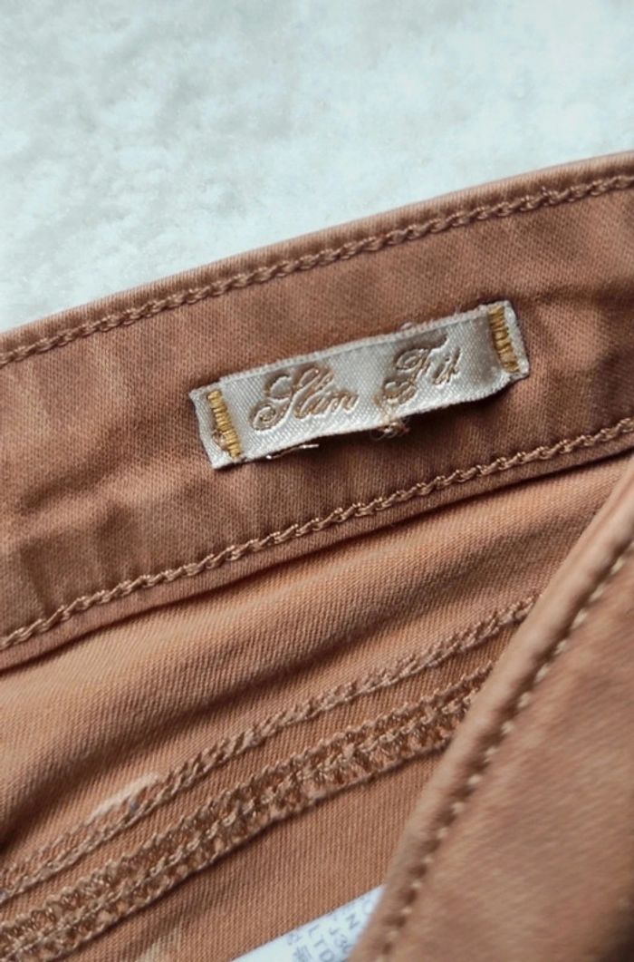 Jean Zara Camel 38 slim fit - photo numéro 6