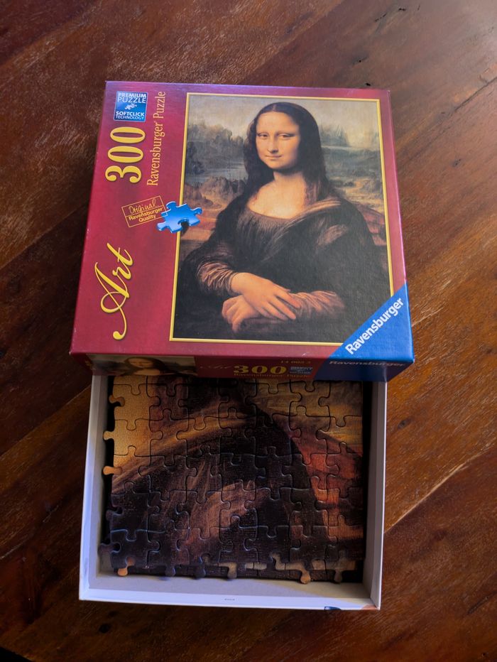 Joli puzzle La Joconde Léonard de Vinci Ravensburger 300 pièces - photo numéro 3