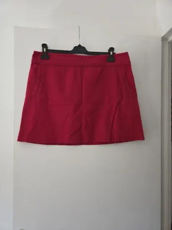 Jupe courte femme été bordeaux TBE taille 44 camaïeu