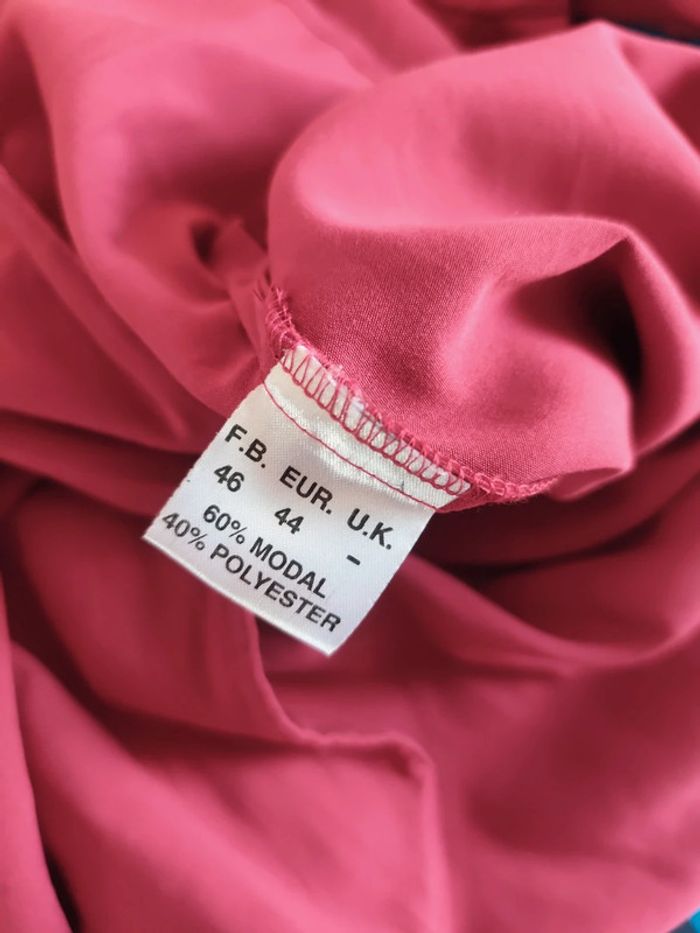 Chemise manches courtes Daxon rouge bordeaux taille 44 modal - photo numéro 4