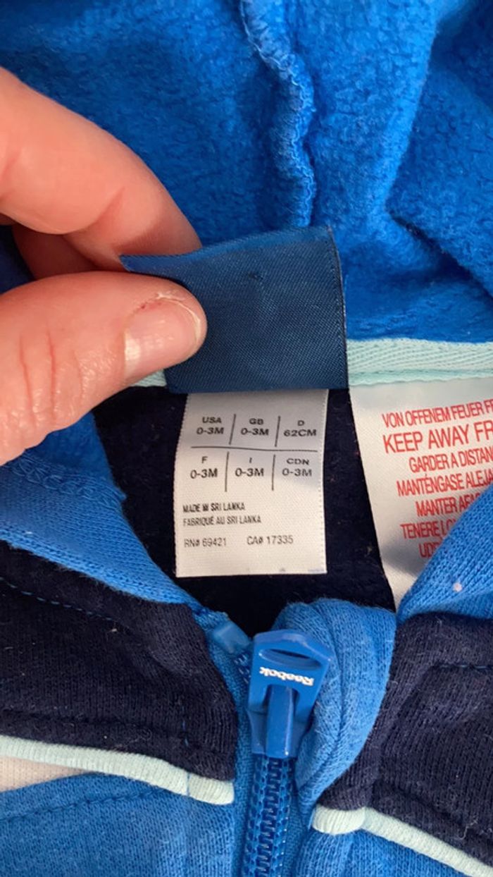 Pull reebok bébé - photo numéro 3