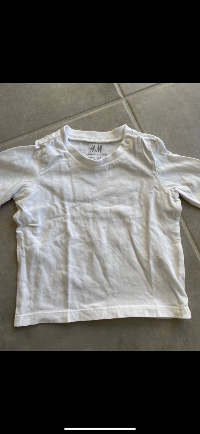 Ensemble Tee shirt manches longues et bas de pantalon Coton organic 3 mois - photo numéro 4