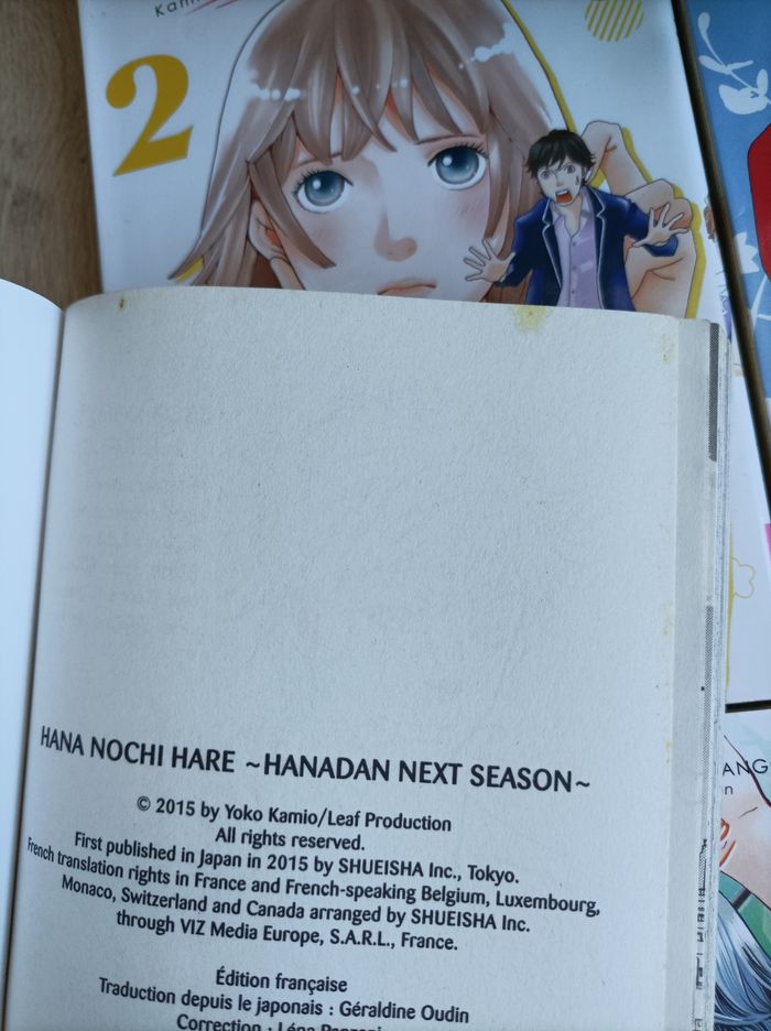 Lot 6 mangas Hana nodu hare numéro 1 à 6 - photo numéro 9