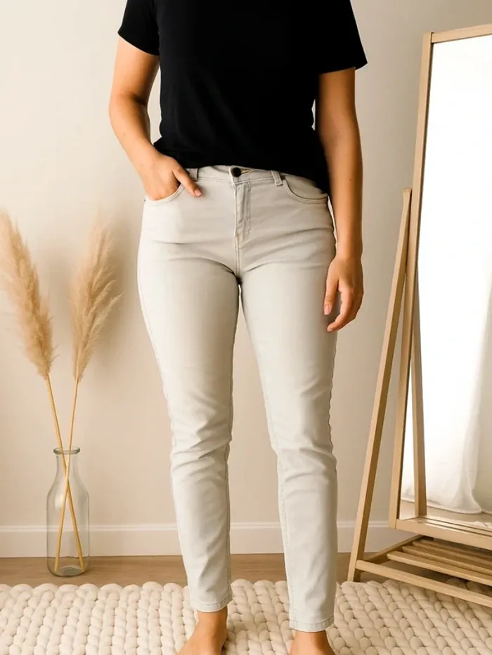 Jean slim taille basse bleu ciel - femme T36