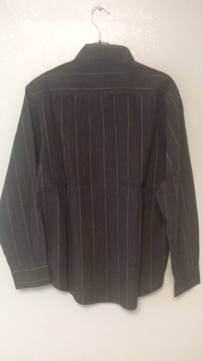 Chemise manches longues unis fine rayures - photo numéro 5