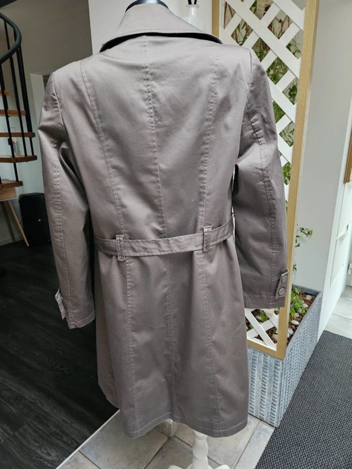Trench marron taupe taille M - photo numéro 8