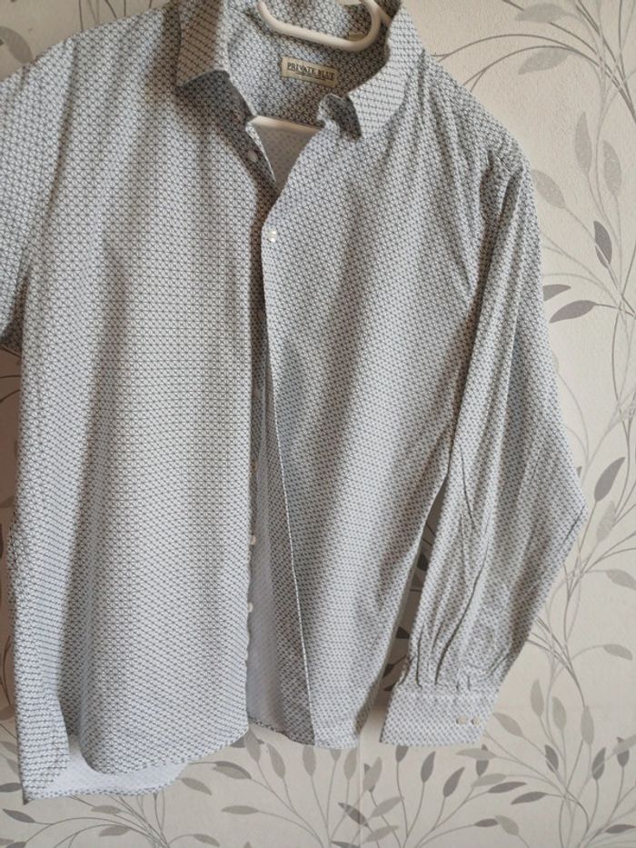 🍍 Chemise ML homme Private blue taille 3Xl - photo numéro 5