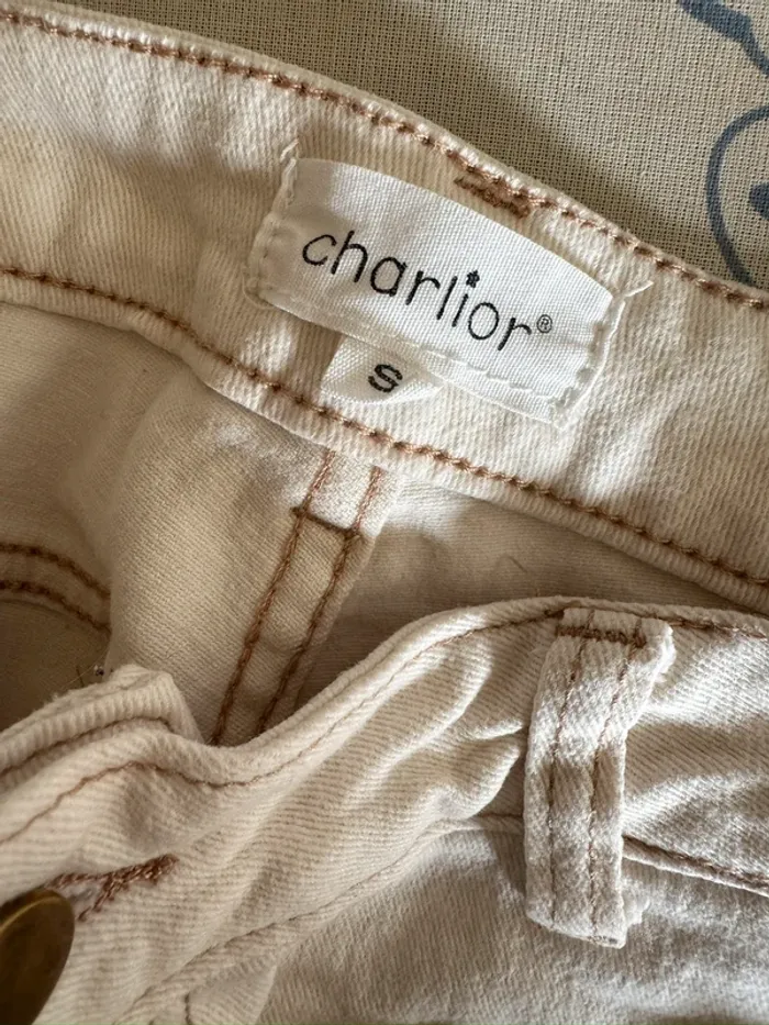 Pantalon blanc Charlior - Taille S - photo numéro 3