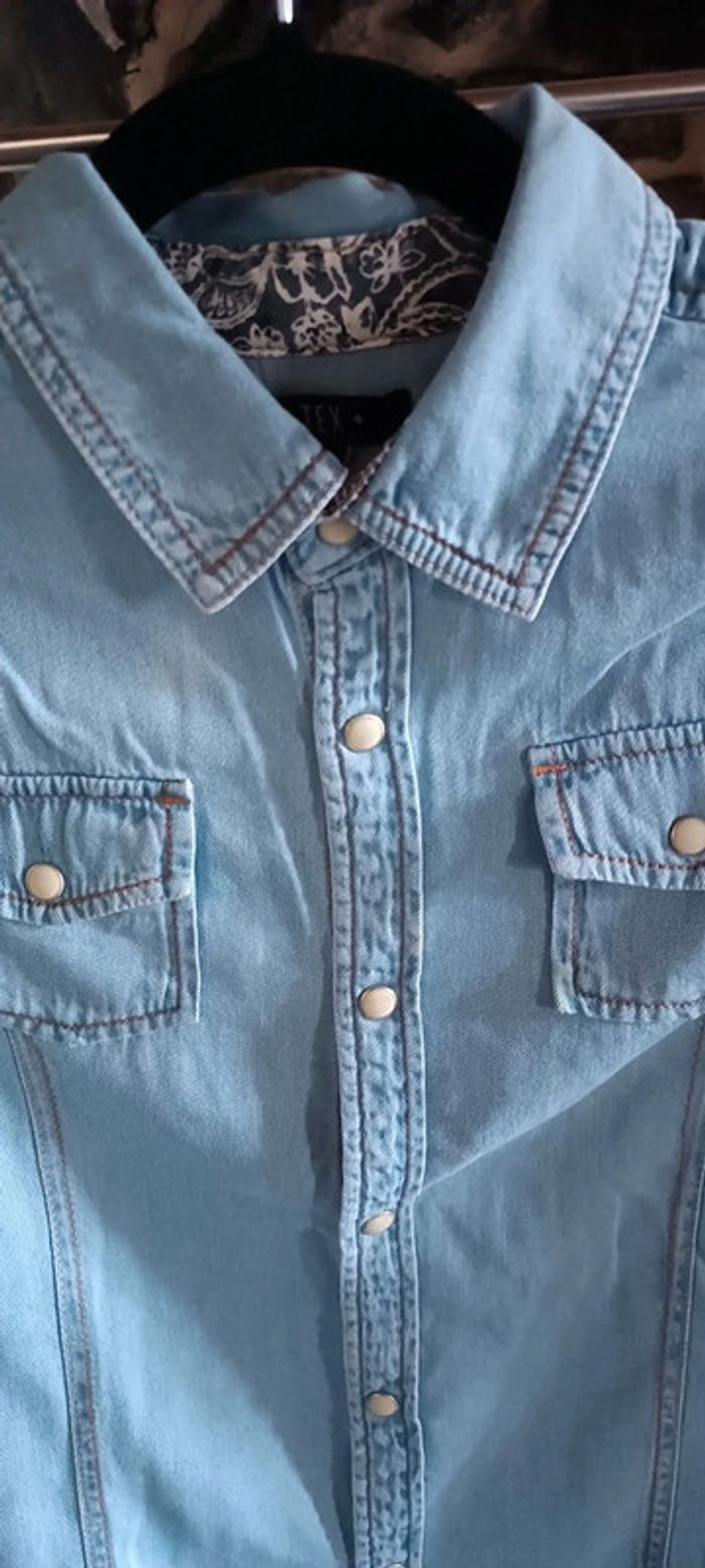 Chemise en jeans 11/13 ans - photo numéro 2
