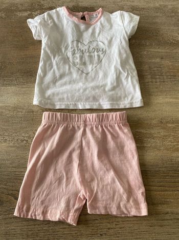 Ensemble bébé fille 3 mois t-shirt + short