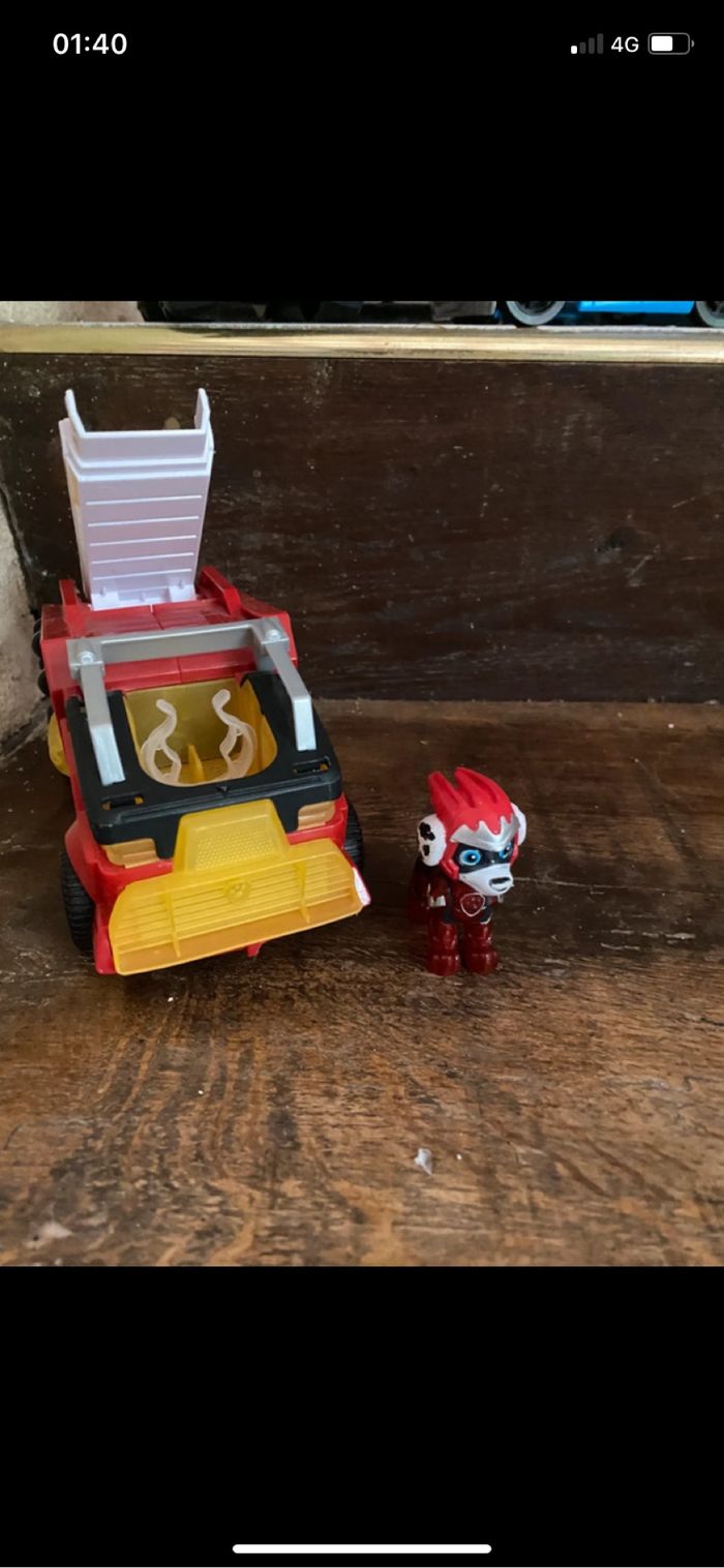 Véhicule et figurine marcus du film pat patrouille - photo numéro 4